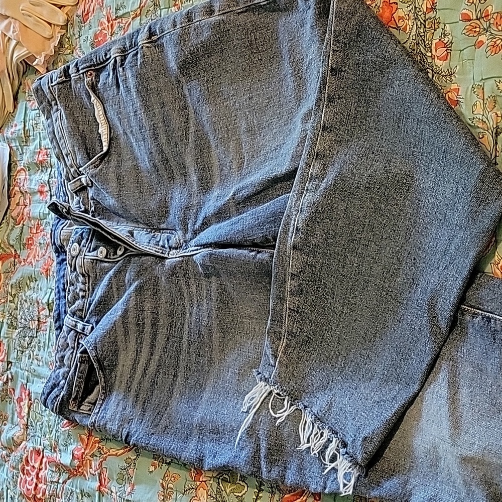 Old Navy O.G. Straight 16 Petite Jeans Raw Edge NWOT